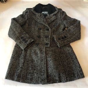 Guess pea coat polyester wool blend women’s L